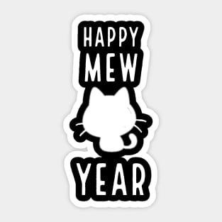 Happy Mew Year! Sticker